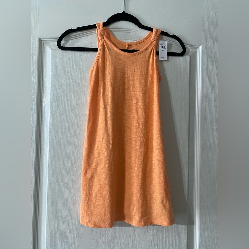 Old Navy Orange Sleeveless Dress Girls Size S (6-7)